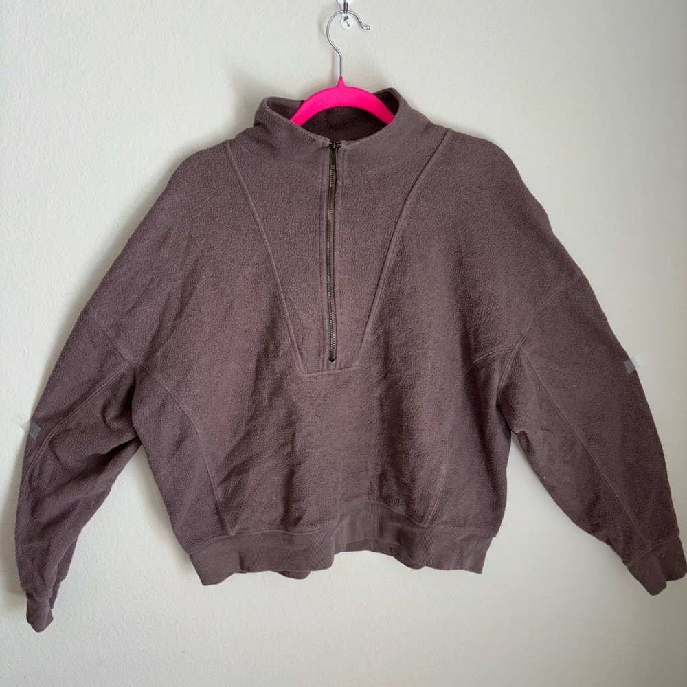 Universal Thread Women's Taupe Half-Zip Sweater